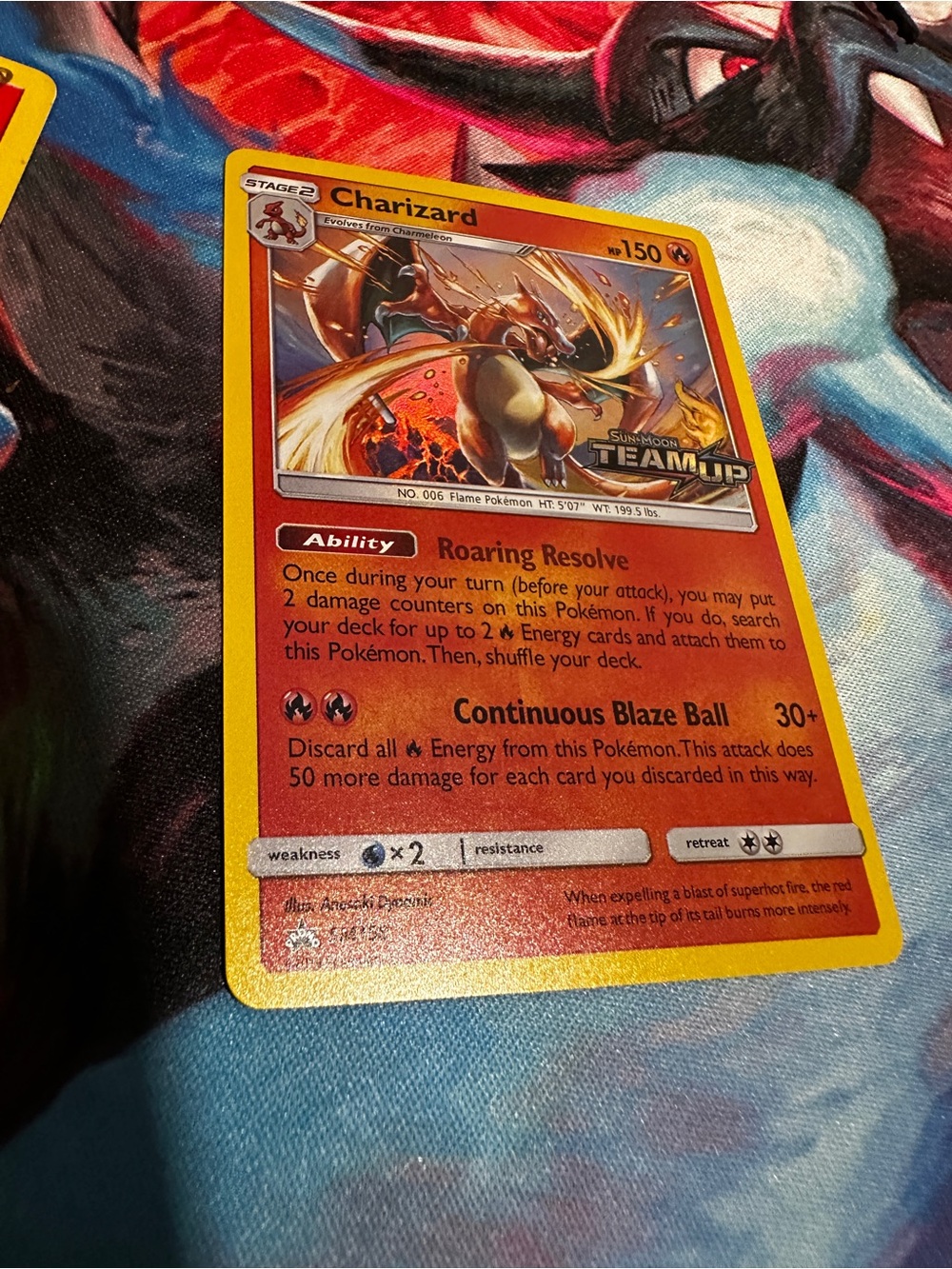 Pokemon Charizard Holo Team Up Holo